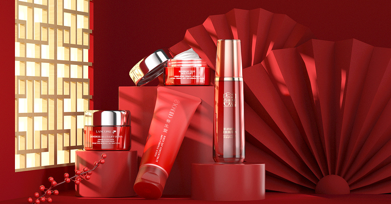 C4D百雀羚年货节（图ZMjg4OTIxMTMy） - 电商 - 站酷设计师KellyKoo原创素材 - 站酷ZCOOL