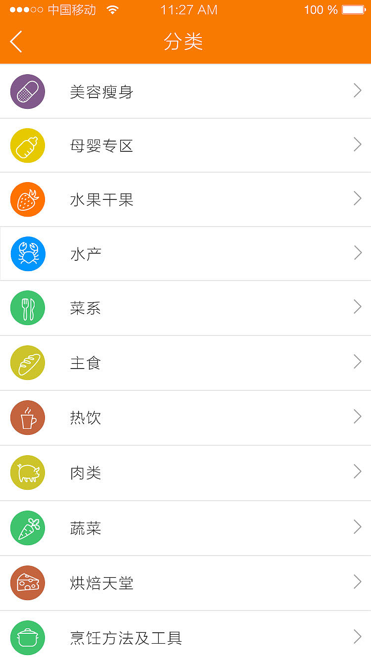 移动端(美食小站APP)