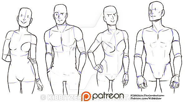 「素材」绘画练习参考 part 03 动作练习 01