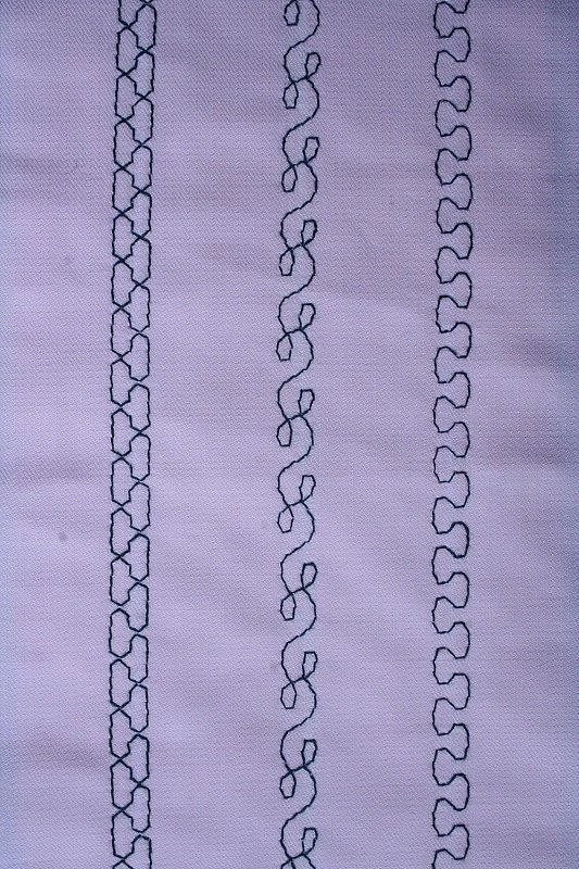 服装特种工艺样布图刺绣设计参考特种缝纫机针车效果图