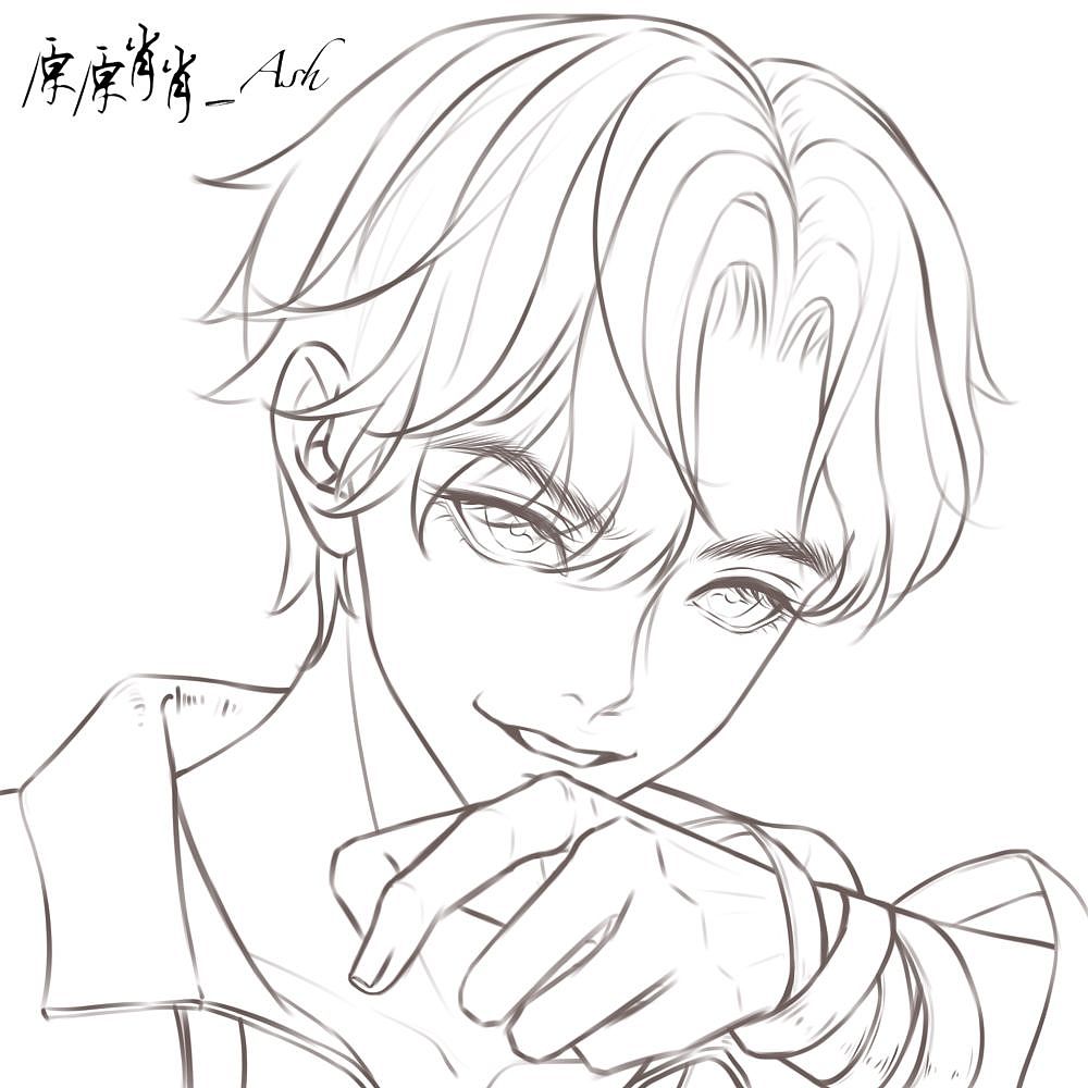 黑发微分碎盖boy（图ZMzY1MDI3NTcy） - 商业插画 - 站酷设计师原原肖肖_Ash原创素材 - 站酷ZCOOL