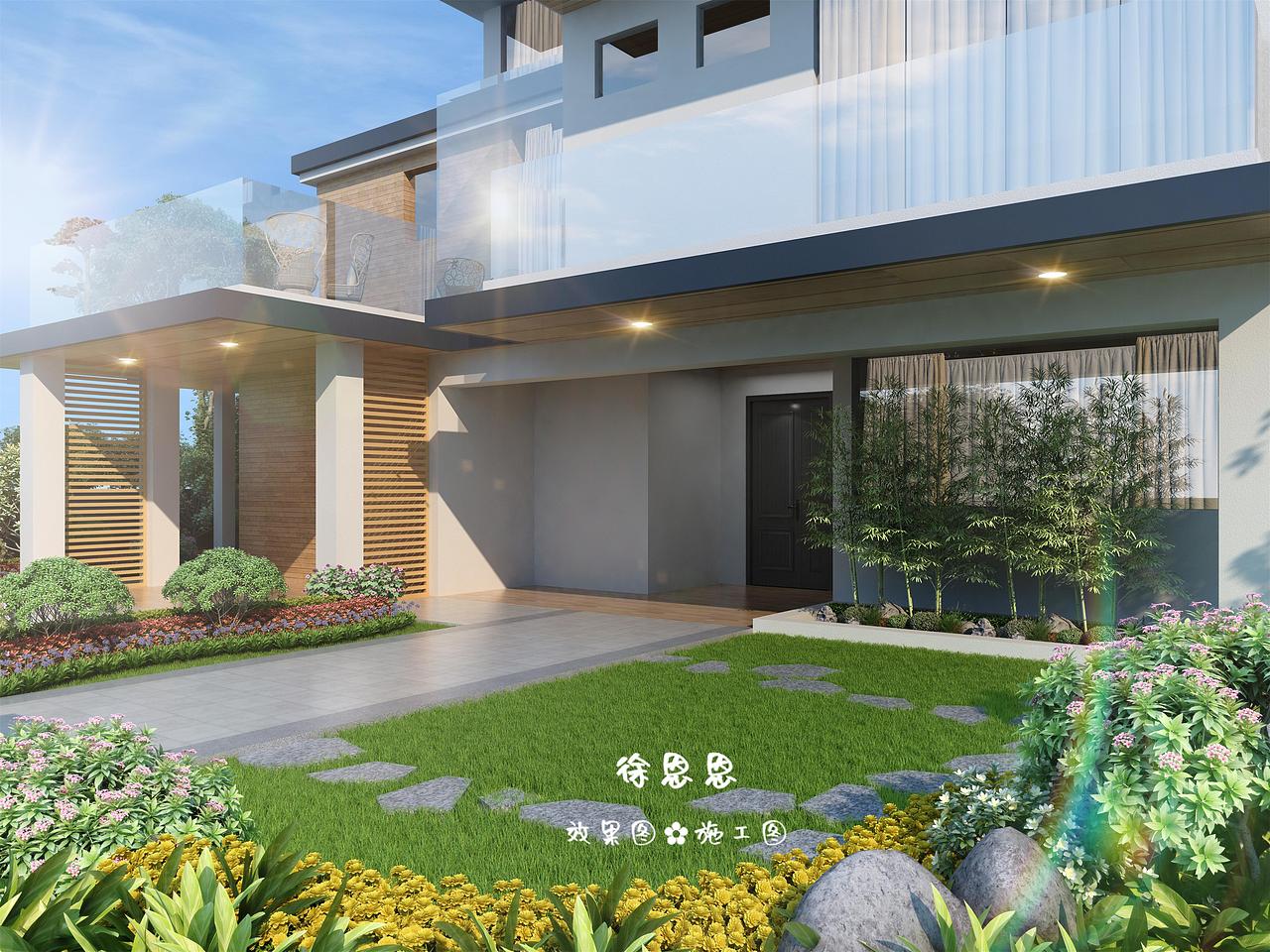 现代极简别墅，一园雅色 迎请归家（图ZMzI0NzI5ODA0） - 建筑设计 - 站酷设计师北玄徐恩恩原创素材 - 站酷ZCOOL