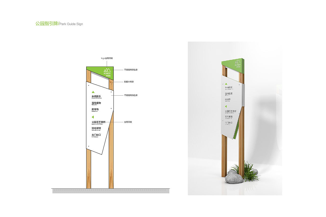 一套景区公园导视系统设计方案
