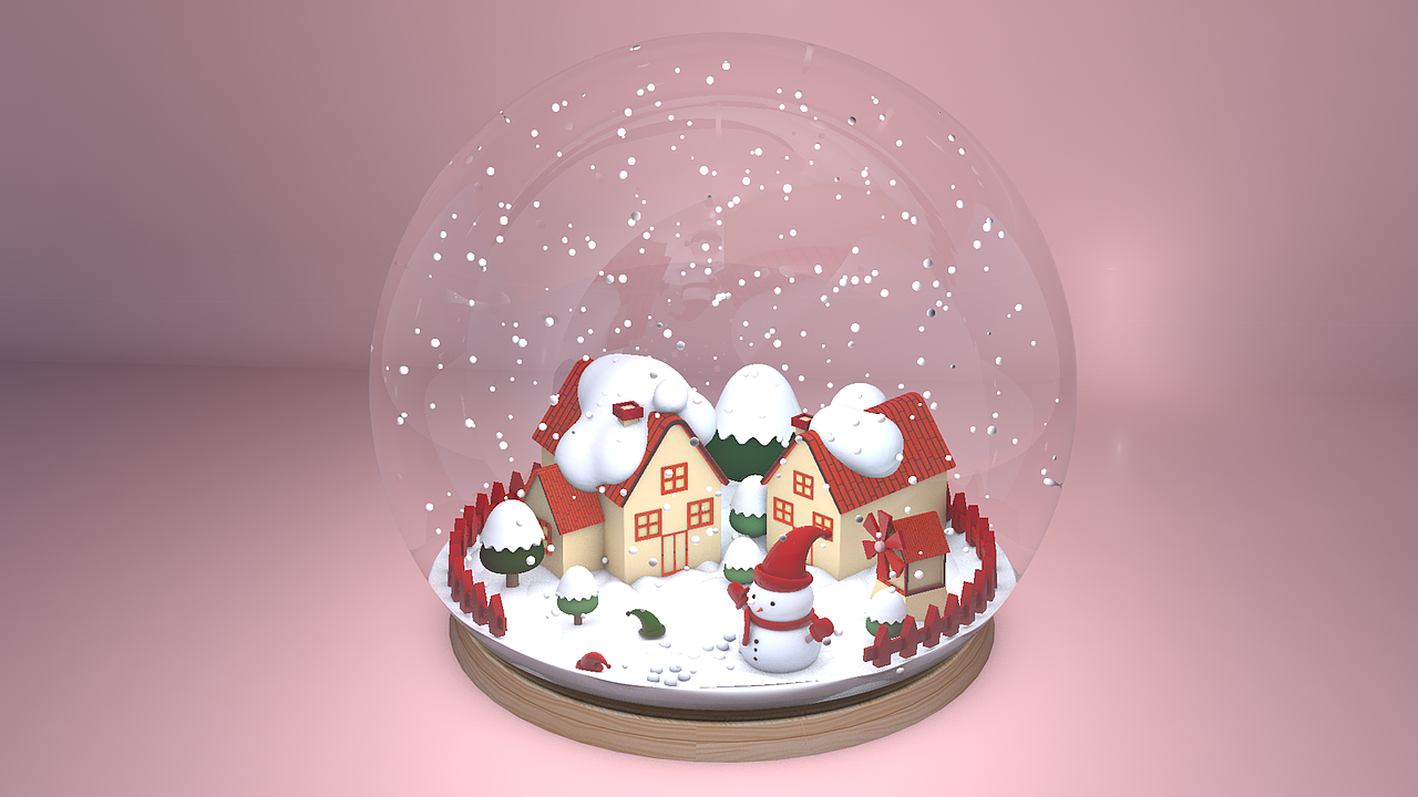 C4D雪景水晶球（图ZMTY5ODk5MzEy） - 其他 - 站酷设计师冬咚1212原创素材 - 站酷ZCOOL