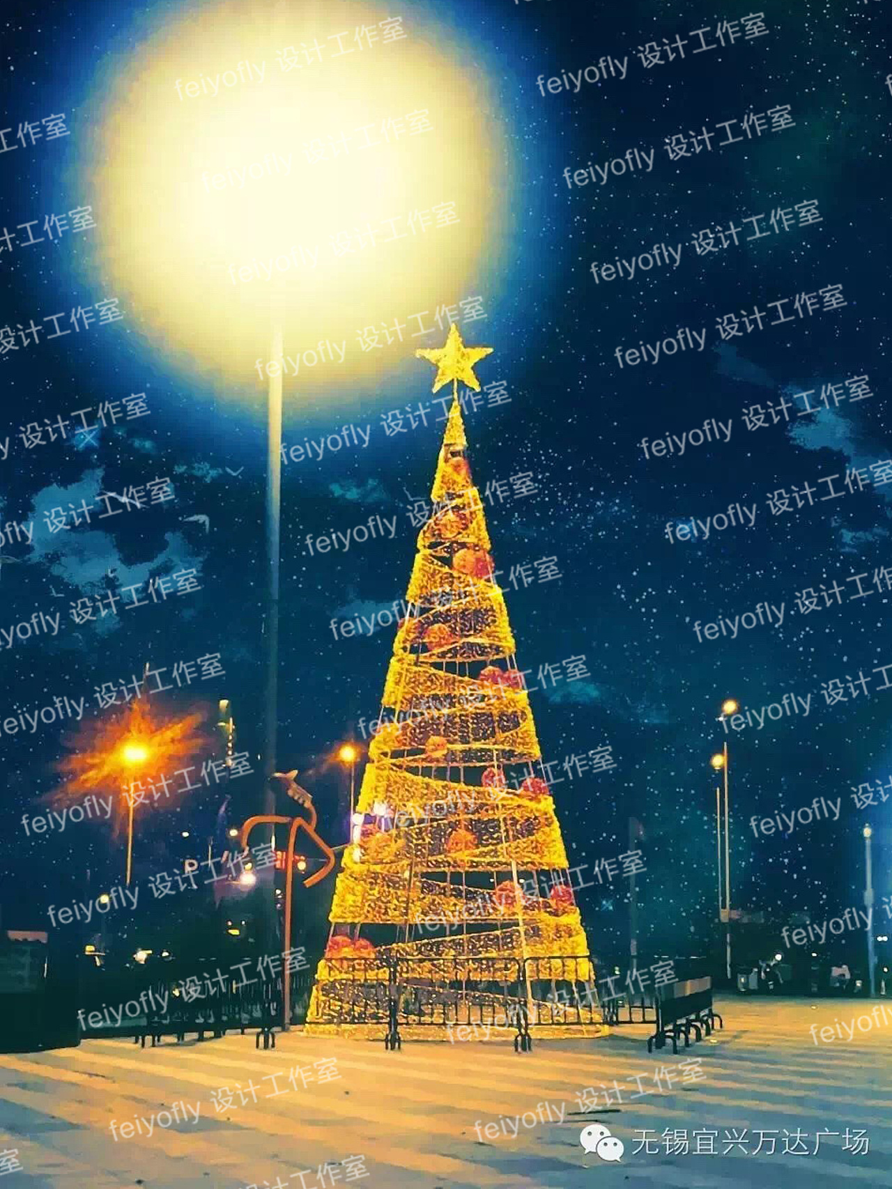 定做3米-30米大型圣诞树 商场广场户外圣诞节装饰 加密框架圣诞树-阿里巴巴