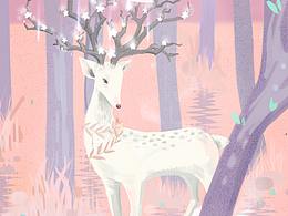 【插畫】林深時見鹿