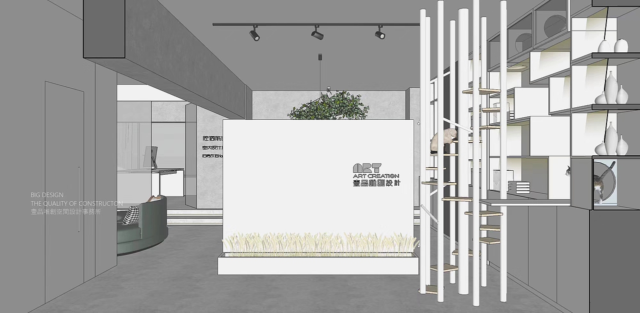 极简办公空间（图ZMTg1ODA4MDc2） - 家装设计 - 站酷设计师Yesnoo原创素材 - 站酷ZCOOL