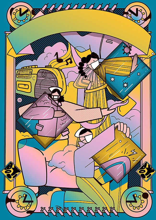 抗疫插画设计（图ZMjQzNzU2NTM2） - 艺术插画 - 站酷设计师jadesion原创素材 - 站酷ZCOOL