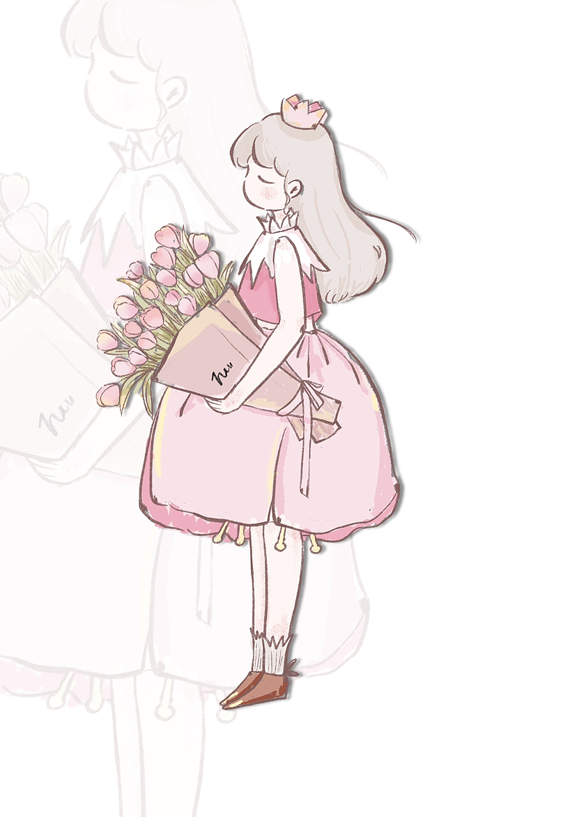 复古少女速写（图ZMzUzMzI5NjM2） - 儿童插画 - 站酷设计师小Fu号原创素材 - 站酷ZCOOL