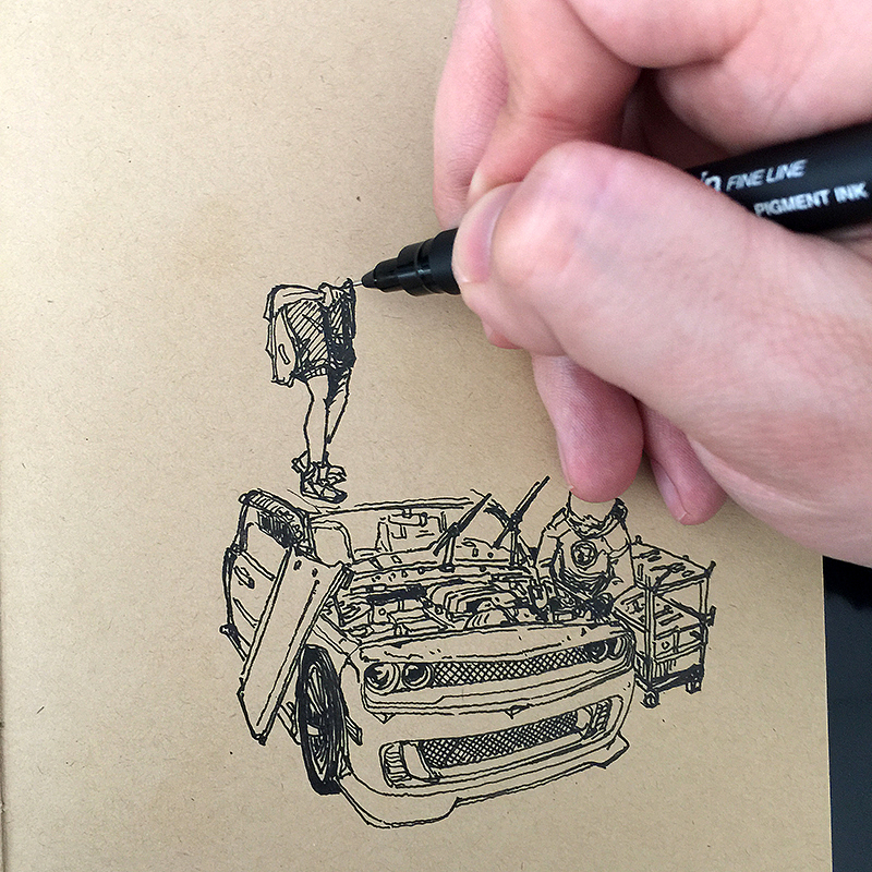 速写本（图ZMjU4MzAyNTI=） - 创作习作 - 站酷设计师画画的三哥原创素材 - 站酷ZCOOL