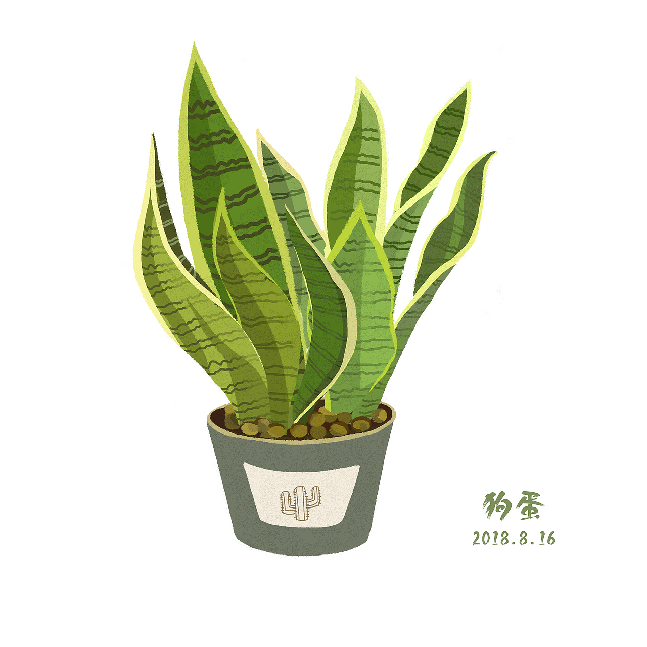 盆栽（图ZMTYwNDU3MjY0） - 商业插画 - 站酷设计师惆句原创素材 - 站酷ZCOOL