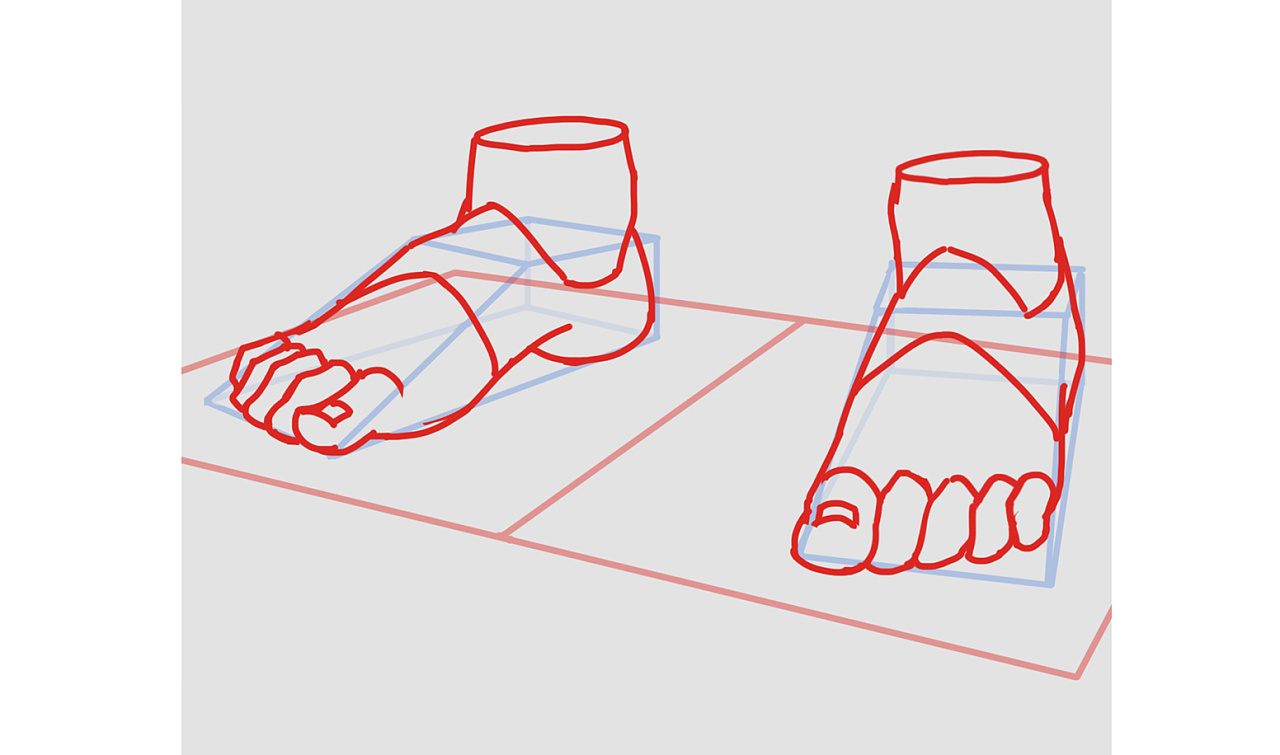 曼奇小课堂—脚的透视|插画|游戏原画|曼奇立德官方 - 原创作品