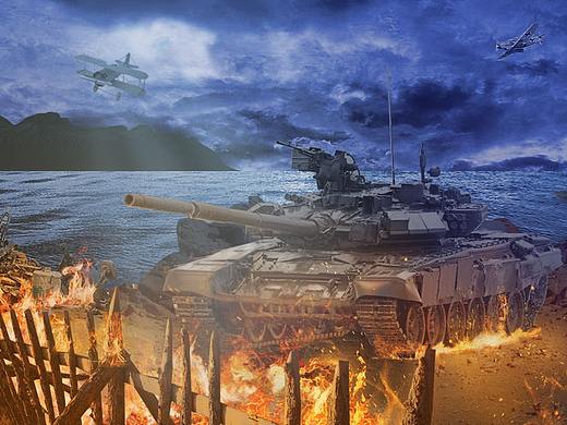 战争场景练习（个人主页-ZMzAwMzYzMjg=） - 海报 - 站酷设计师徐某蛋原创素材 - 站酷ZCOOL