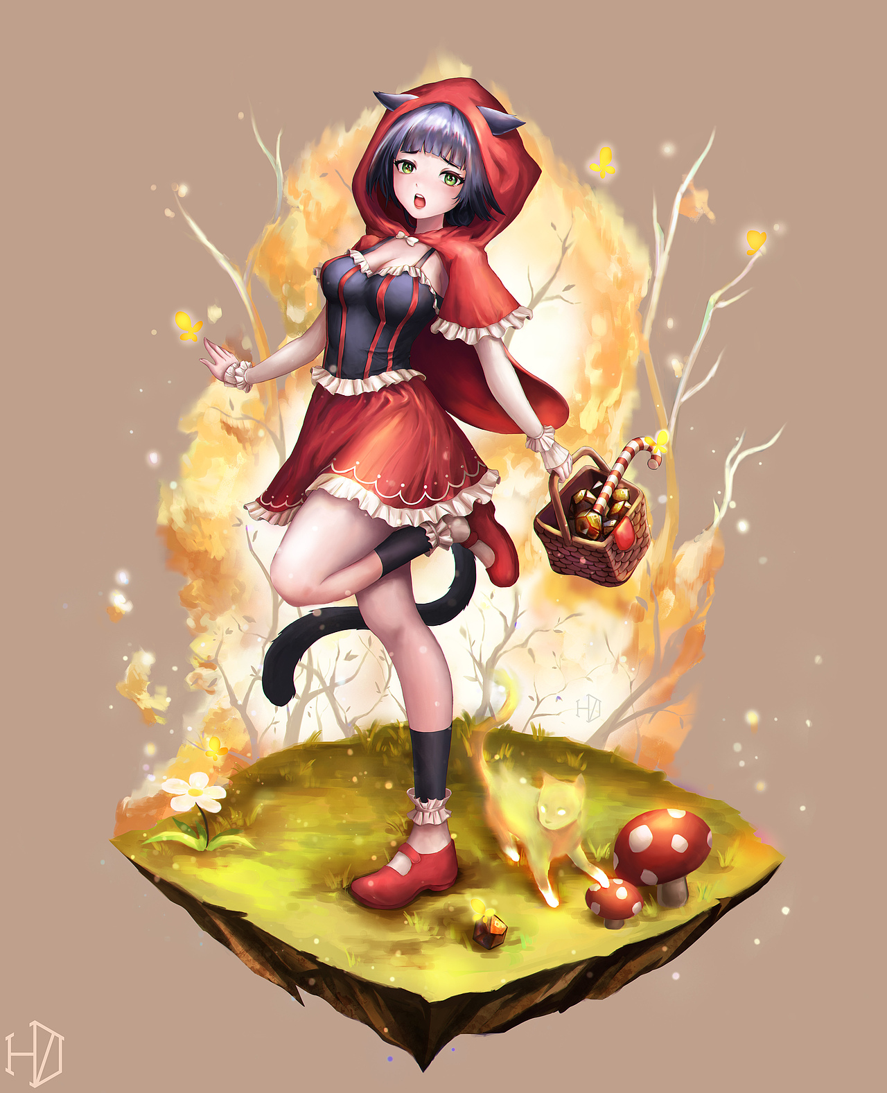 小红帽杰西卡（图ZMTg1MTQzNDc2） - 游戏原画 - 站酷设计师绘z界原创素材 - 站酷ZCOOL