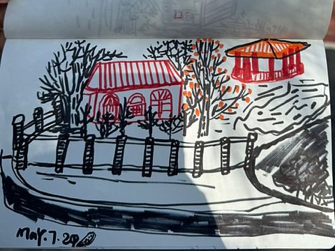 速寫｜公園里的可愛小房子（個人主頁-ZNjc5Nzg5NDA=） - 繪畫 - 站酷設計師蘇蘇蘇西瓜原創(chuàng)素材 - 站酷ZCOOL