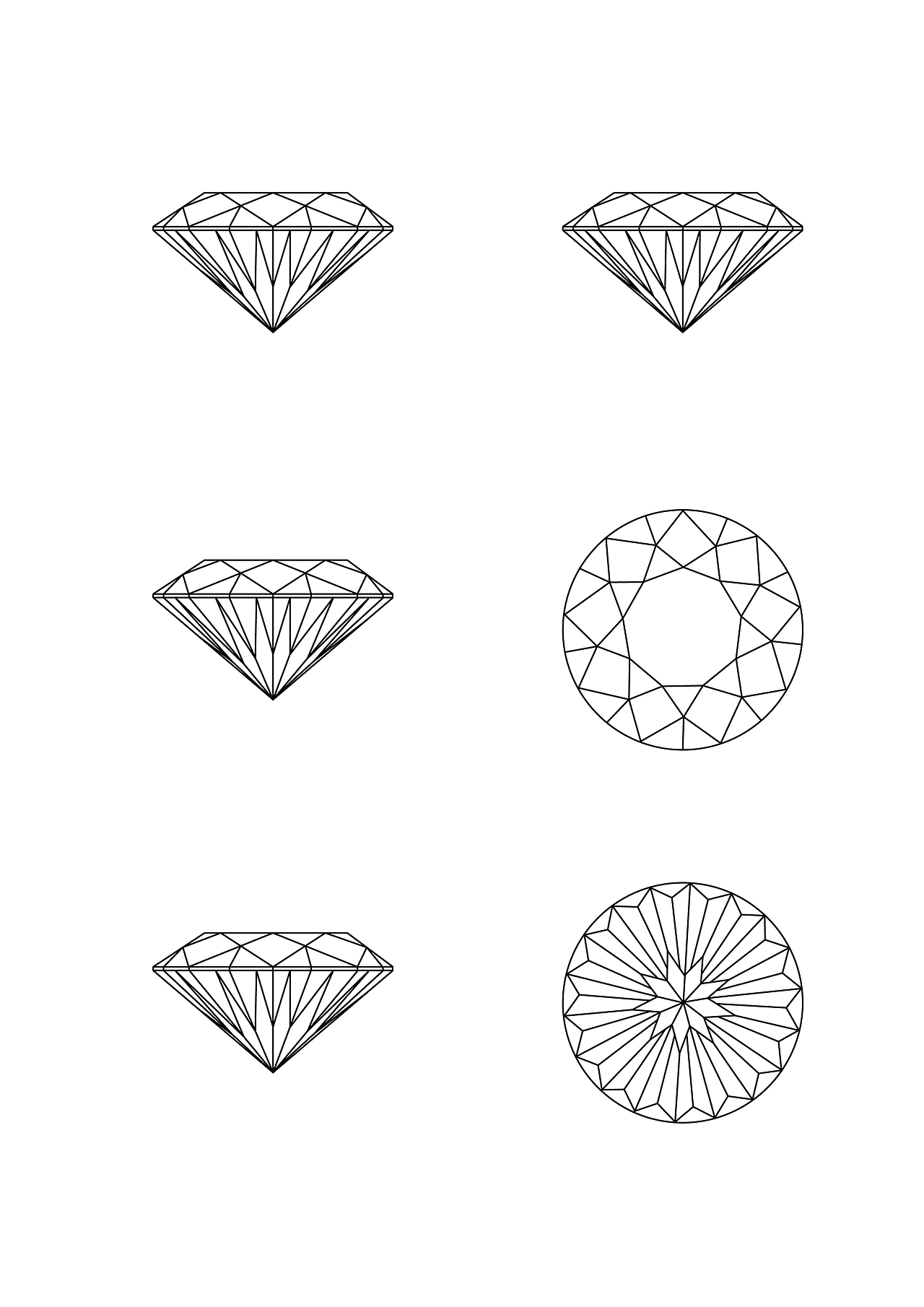 钻石各类形状