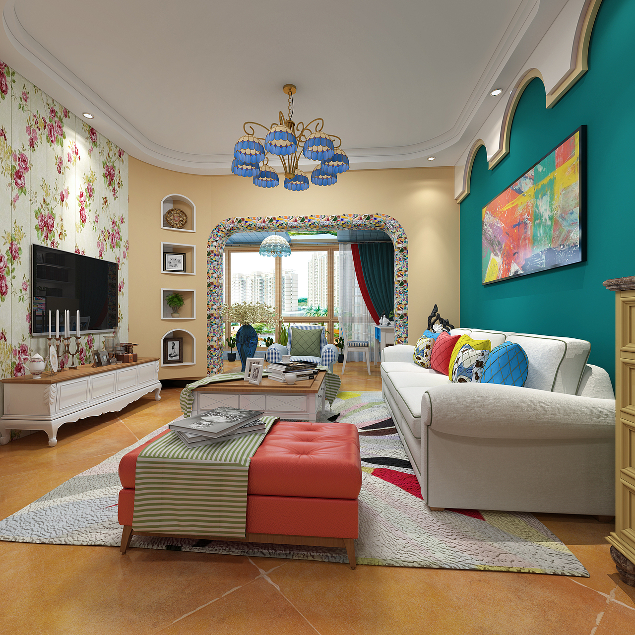 1992效果图-田园风格效果图案例