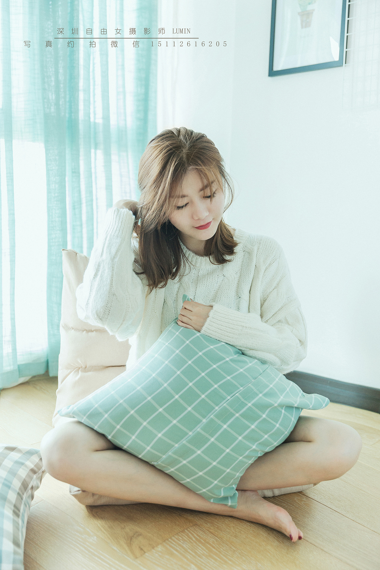 深圳少女小清新写真 居家文艺风