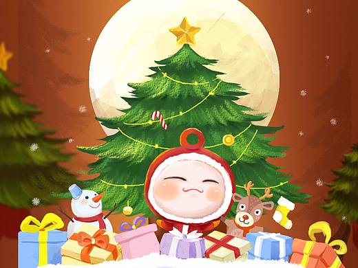 2017年圣诞活动页面（个人主页-ZMjY1MTYxNjg=） - 主题/皮肤 - 站酷设计师Evan大大学画画原创素材 - 站酷ZCOOL