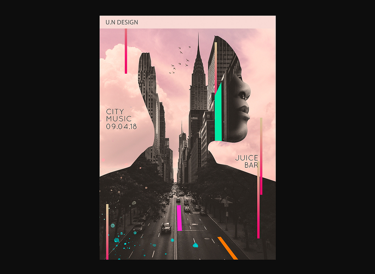 多重曝光式海报(集)