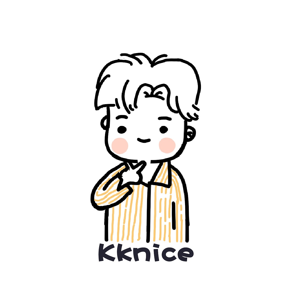 日常临摹插画小人头