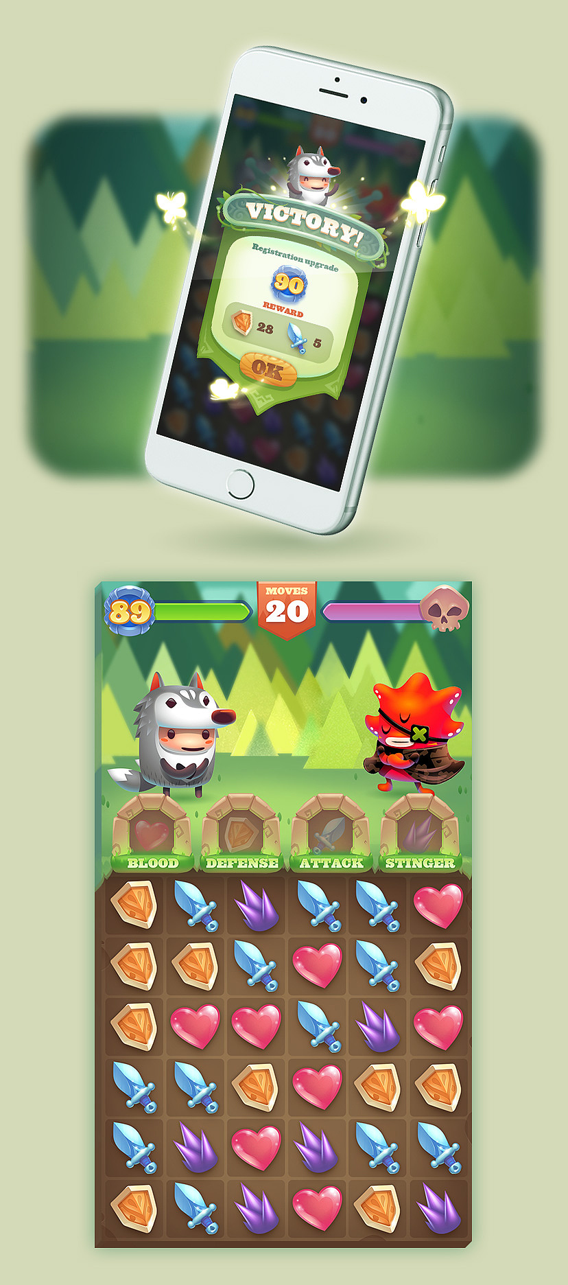 Baird Q版休闲类UI设计（图ZNTQwMTU4NTI=） - 游戏UI - 站酷设计师BairdWang原创素材 - 站酷ZCOOL