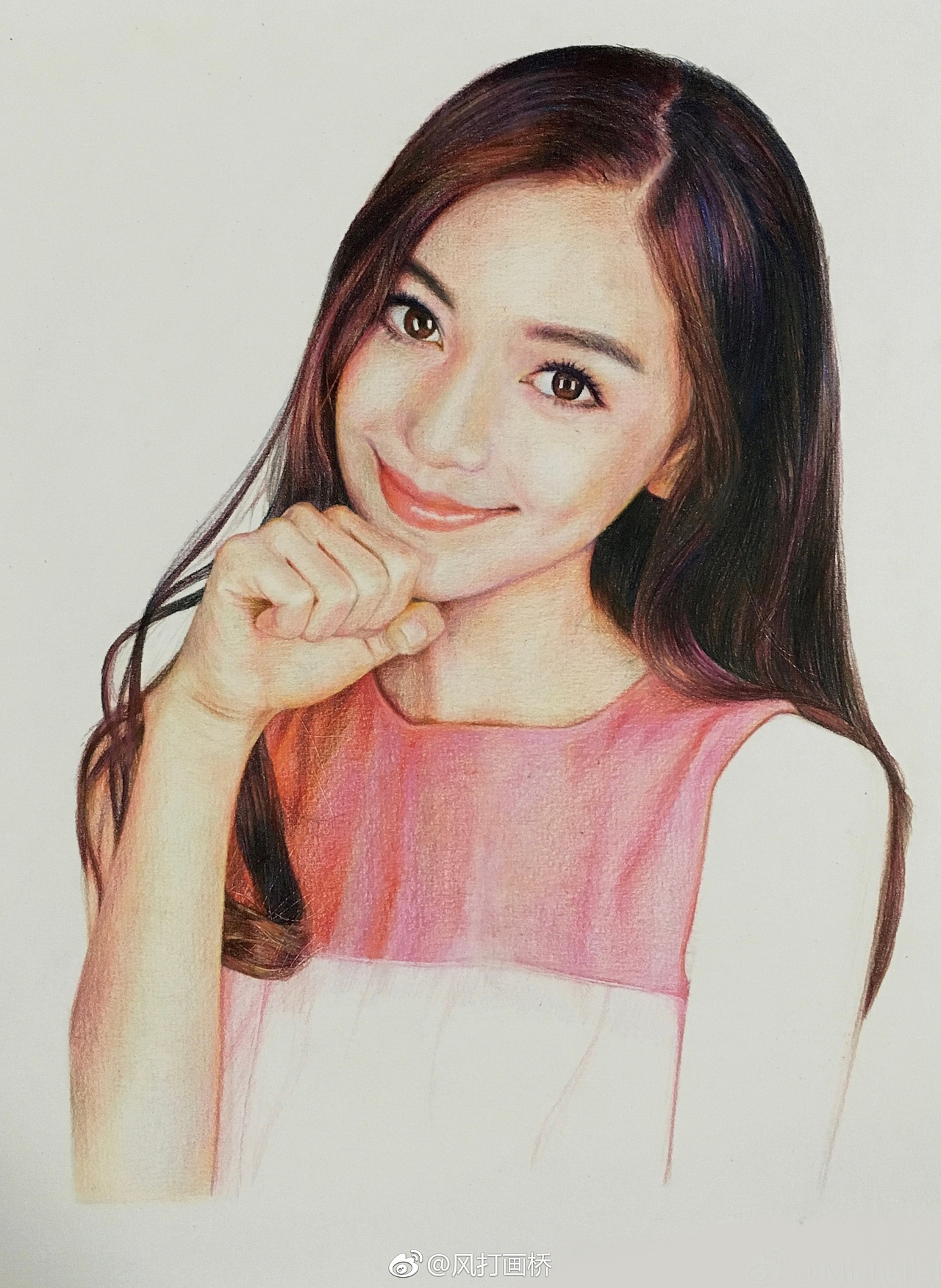 Angelababy（杨颖）（图ZMTMwMTY2MzAw） - 绘画 - 站酷设计师风打画桥原创素材 - 站酷ZCOOL