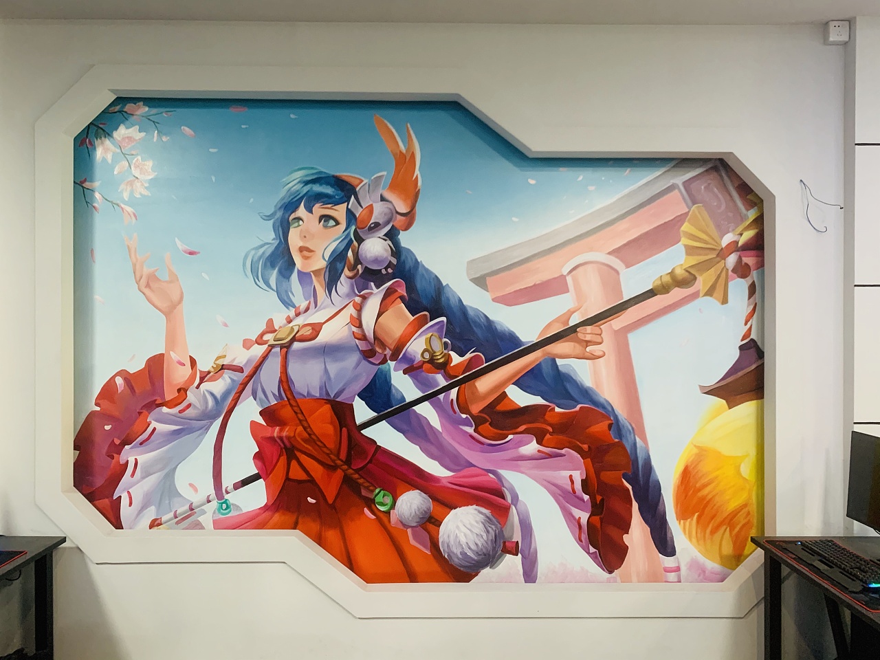 网吧彩绘 手绘 3d