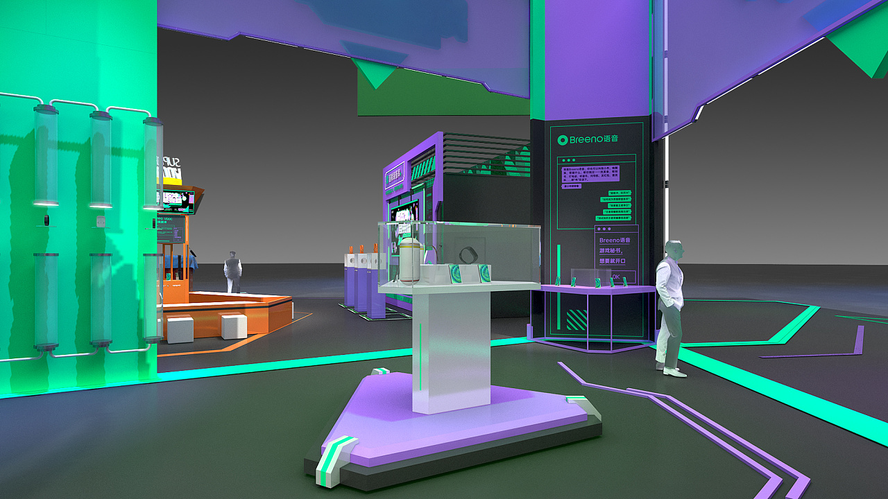 2020-轻机械时尚风展台-oppo-cj