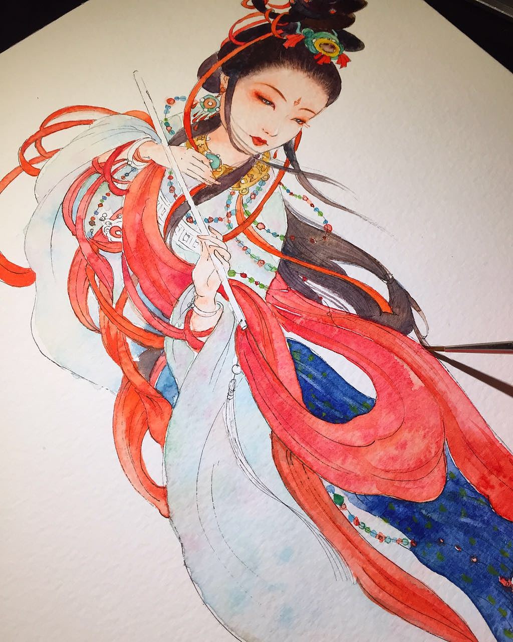 金色的点缀扫描不出来的，只有照片方式显示。