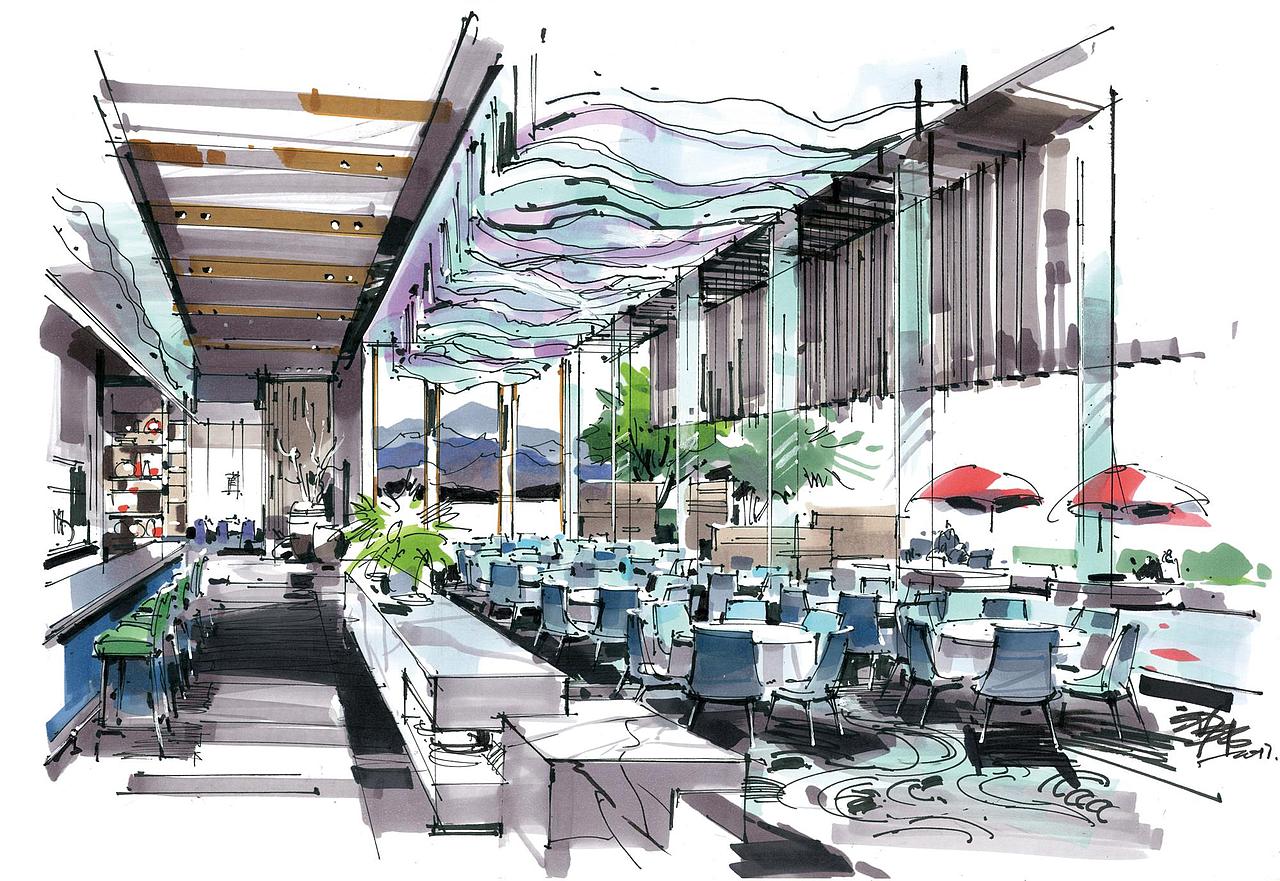 国内顶级马克笔手绘表现