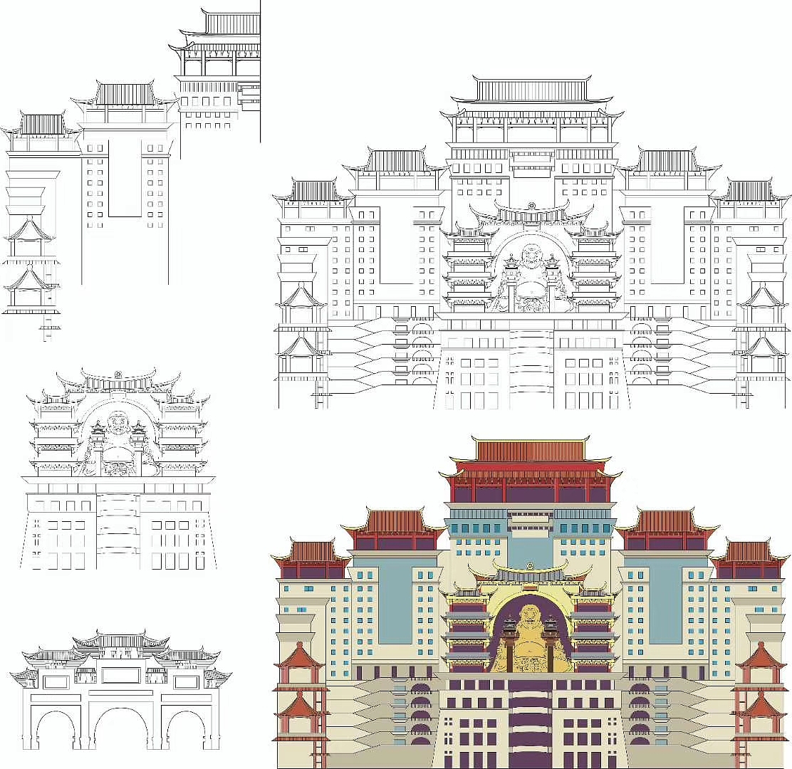 玉林文创插画（图ZMTc5NDUzNTEy） - 艺术插画 - 站酷设计师风之蓥原创素材 - 站酷ZCOOL