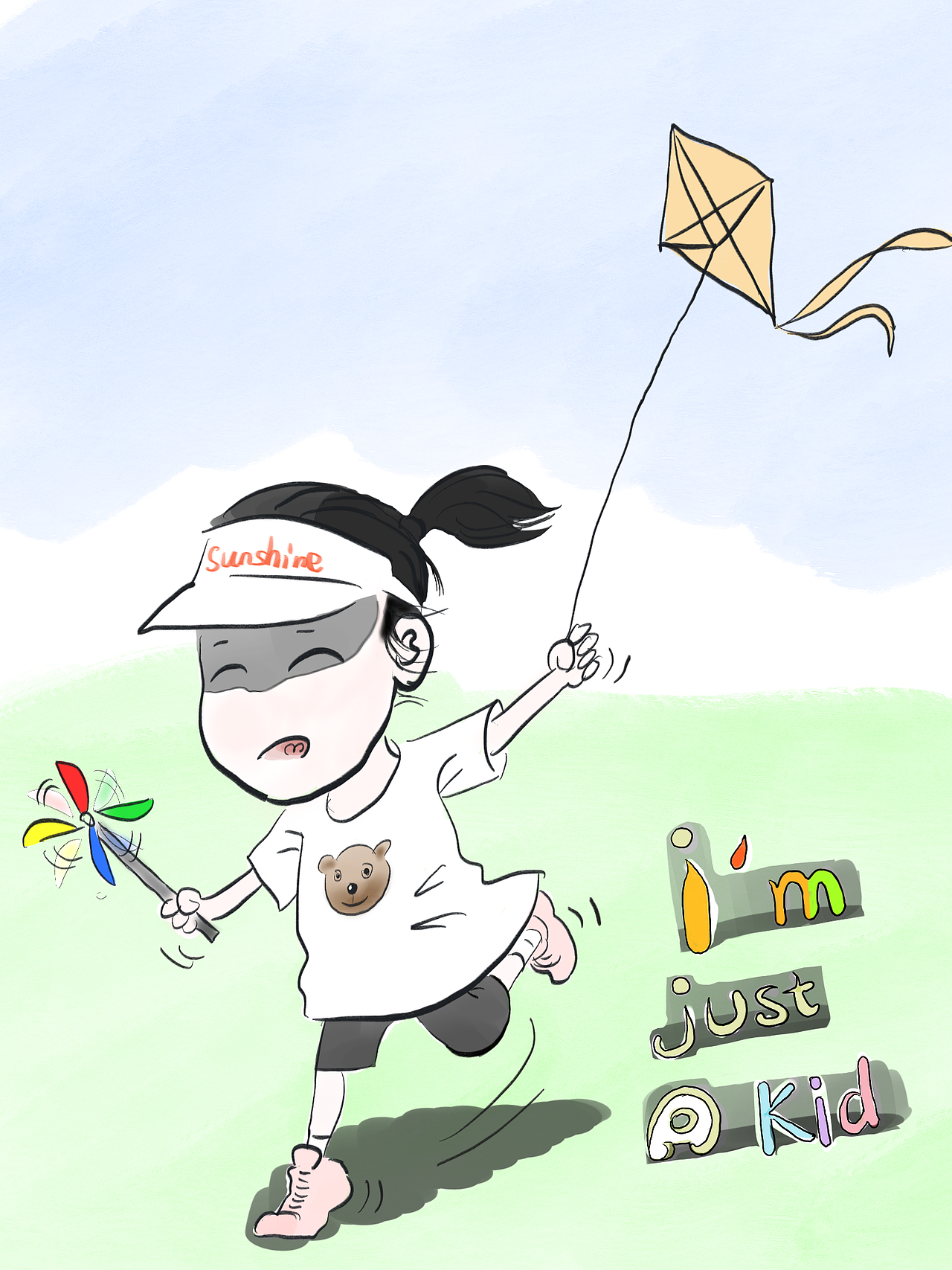 卡通风格人物尝试2 IOS APP 《Procreate》绘制