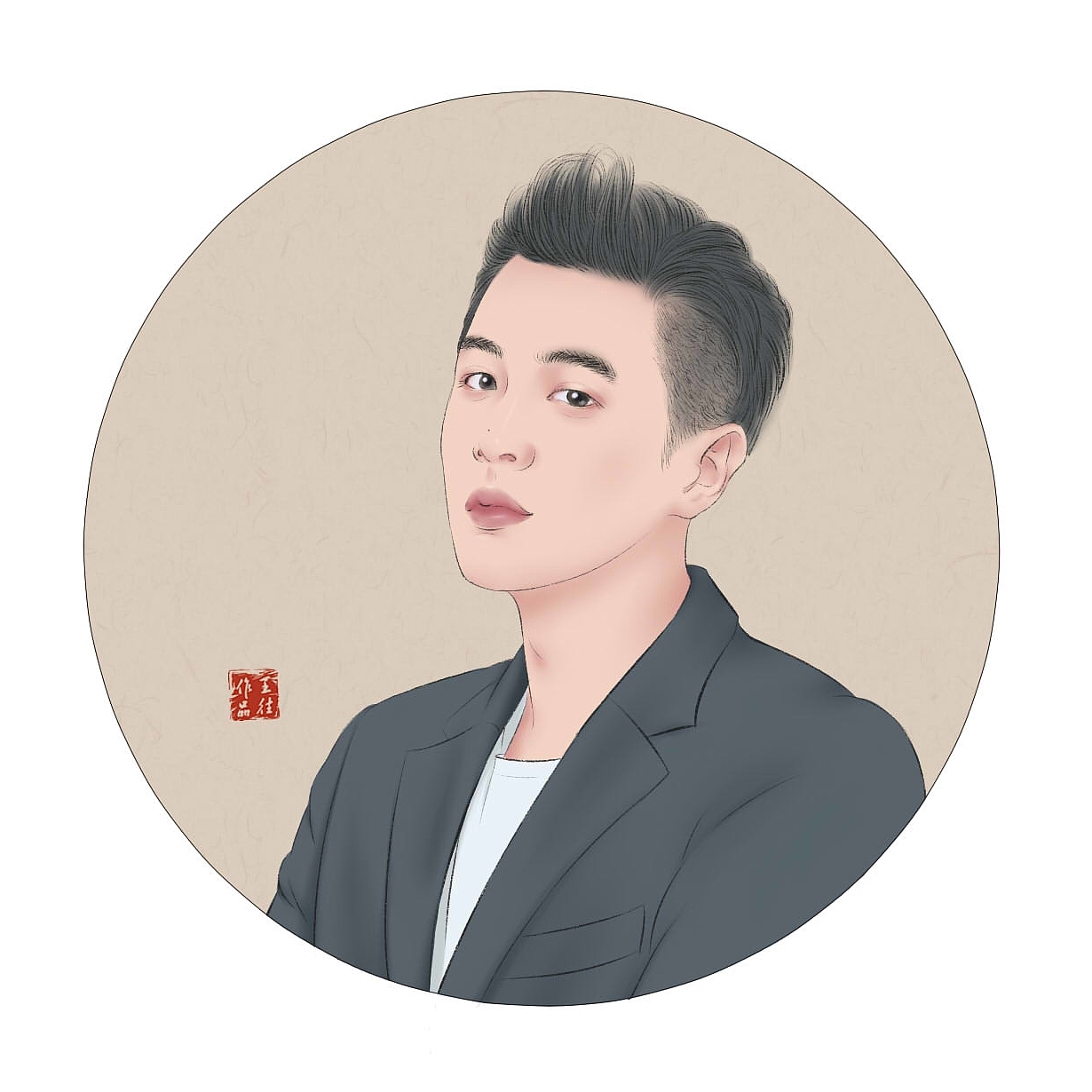 工笔人物——张若昀（图ZMTkzNjg3MjQ0） - 创作习作 - 站酷设计师王往Robin原创素材 - 站酷ZCOOL