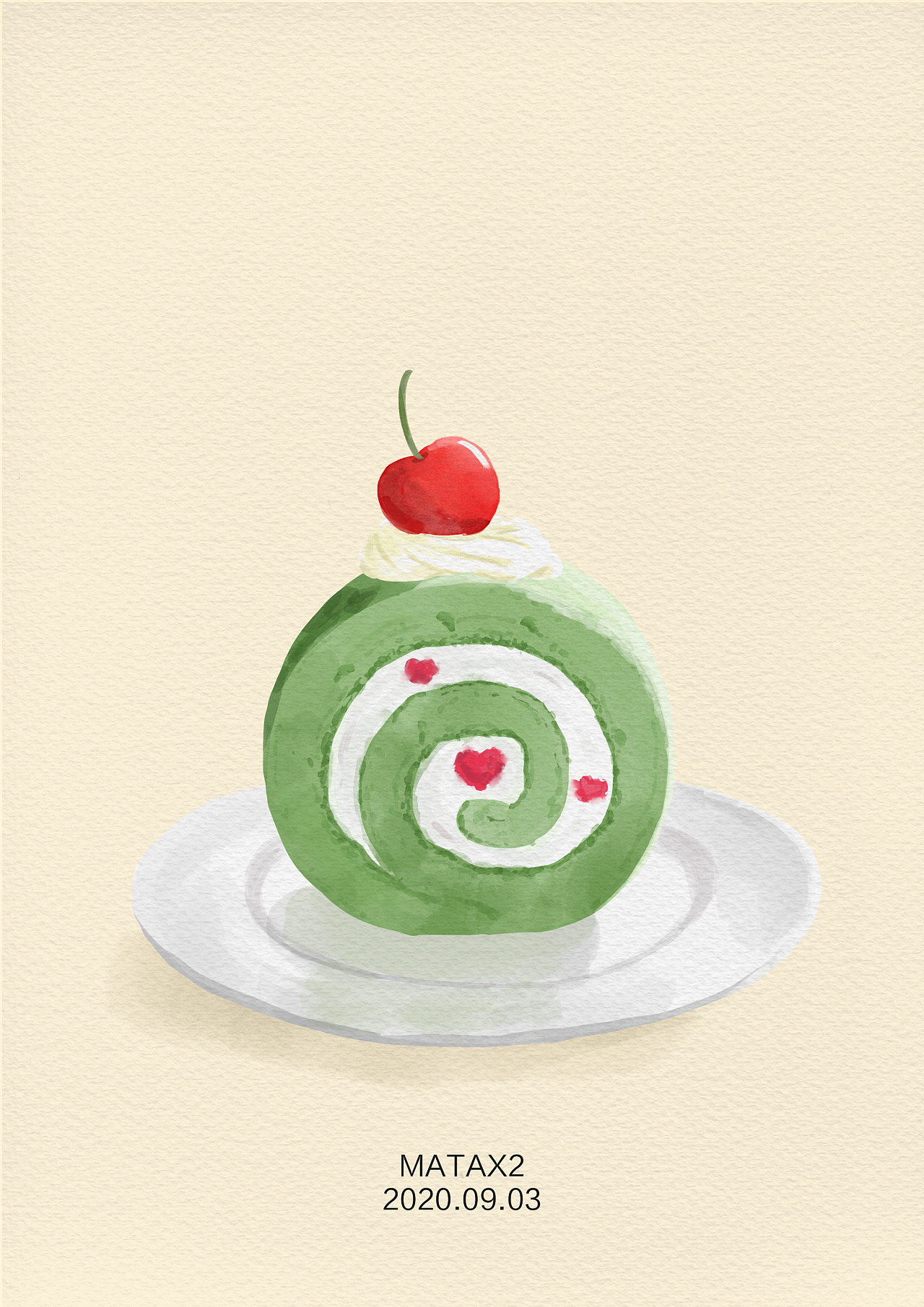 手绘－水彩－蛋糕甜品|插画|插画习作|HekoLi - 原创作品 - 站酷 (ZCOOL)