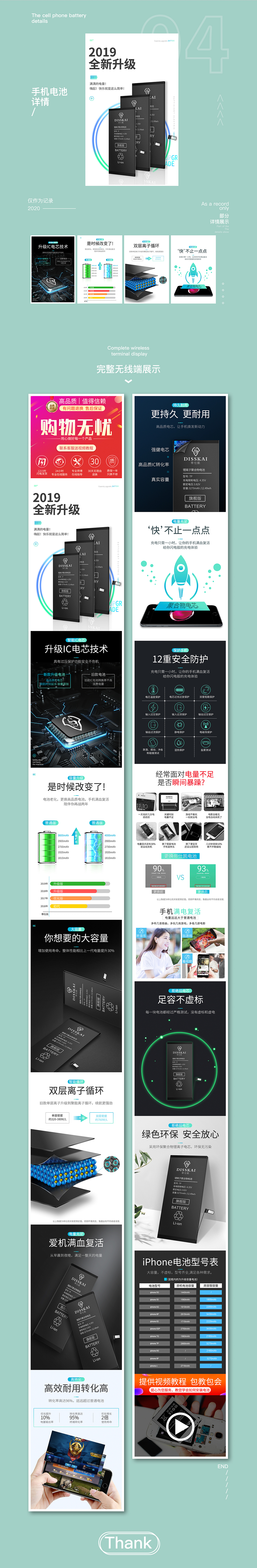 2020年手机电池详情整理（图ZMjI4NTA3ODY0） - 电商 - 站酷设计师帅宝宝帅原创素材 - 站酷ZCOOL
