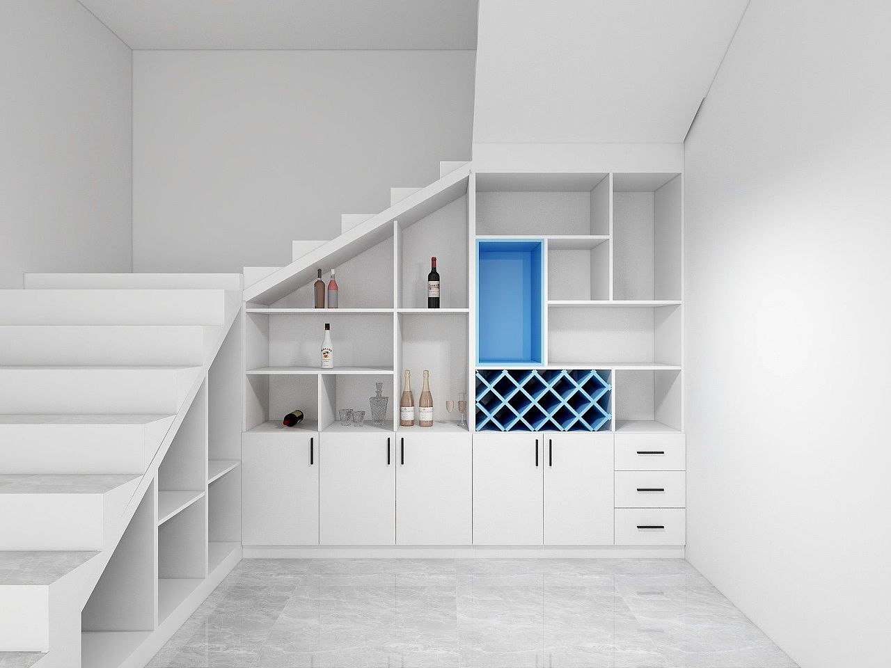 楼梯柜|空间|家装设计|家之屋 - 原创作品 - 站酷 (ZCOOL)