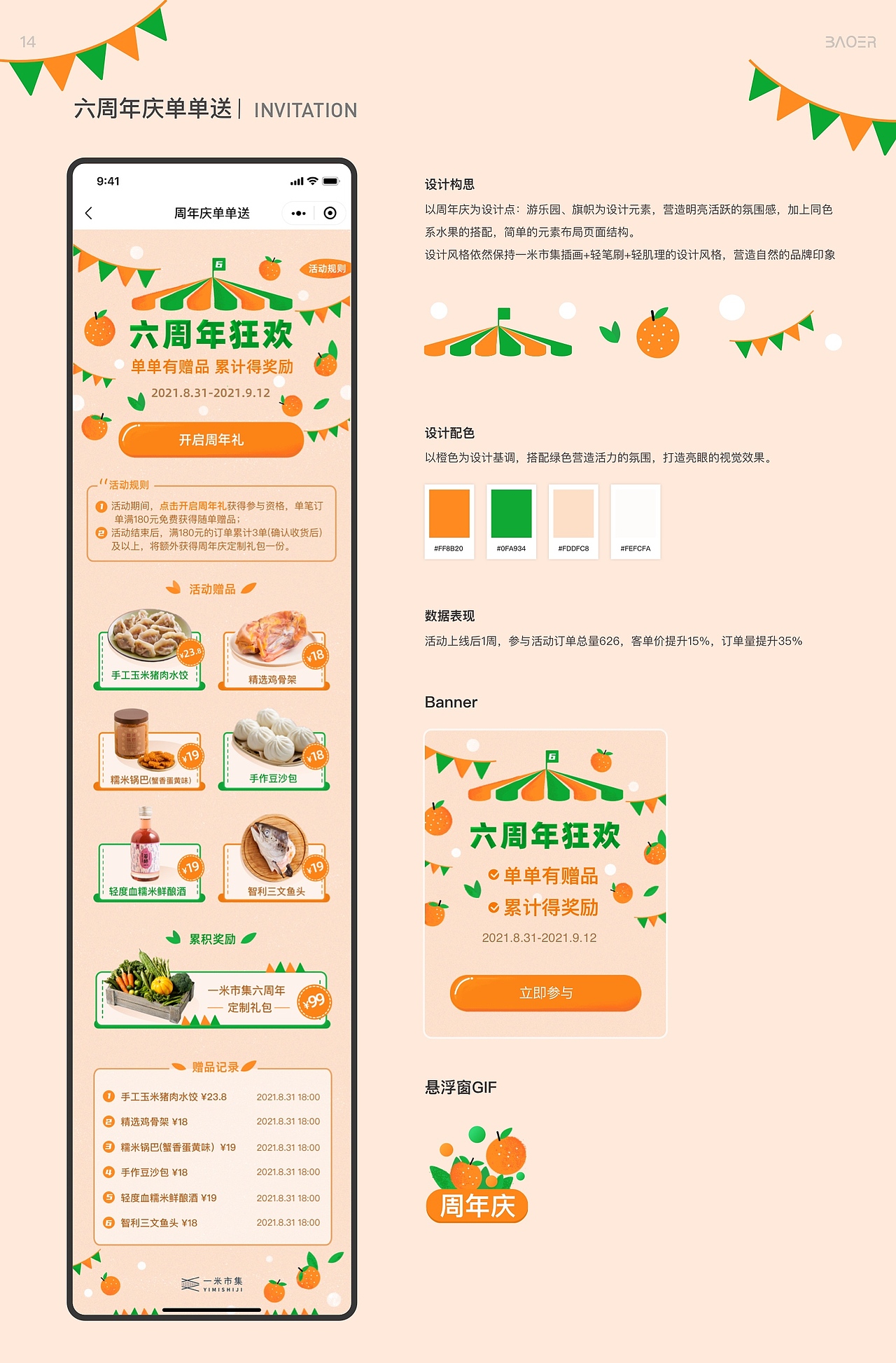 一米市集6周年庆运营活动页面设计（图ZMjcyNzcwNTQ0） - 电商 - 站酷设计师seven2007baby原创素材 - 站酷ZCOOL