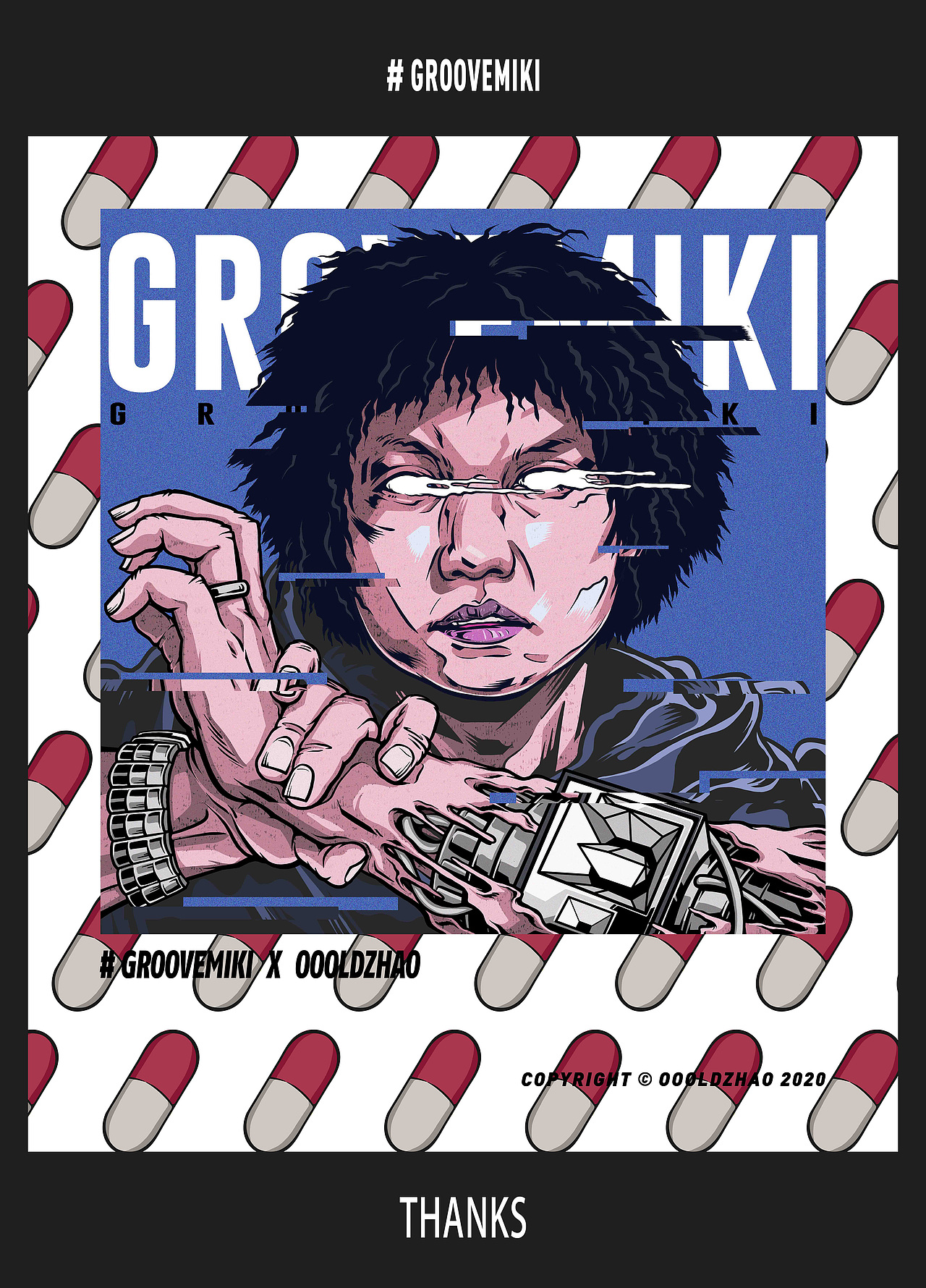 groovemiki 2021 全国巡演 主kv（图ZMjE3MzM2Nzc2） - 新锐潮流插画 - 站酷设计师oooldzhao老趙原创素材 - 站酷ZCOOL