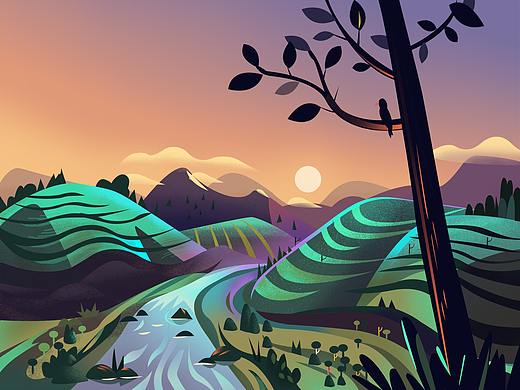 风景插画