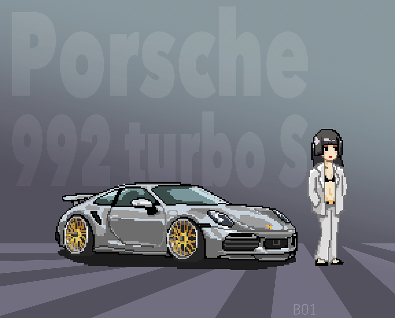 Carmeet-992 turbo S（图ZMzAxOTY5NzE2） - 像素画 - 站酷设计师gaoyang3232原创素材 - 站酷ZCOOL