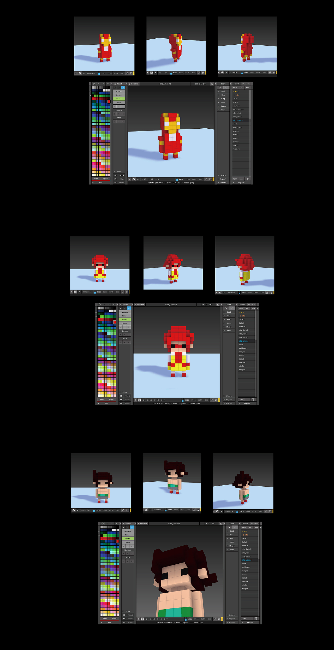 voxel立体像素（图ZNDgwMjE0ODQ=） - 像素画 - 站酷设计师ZHUANGYEQI原创素材 - 站酷ZCOOL