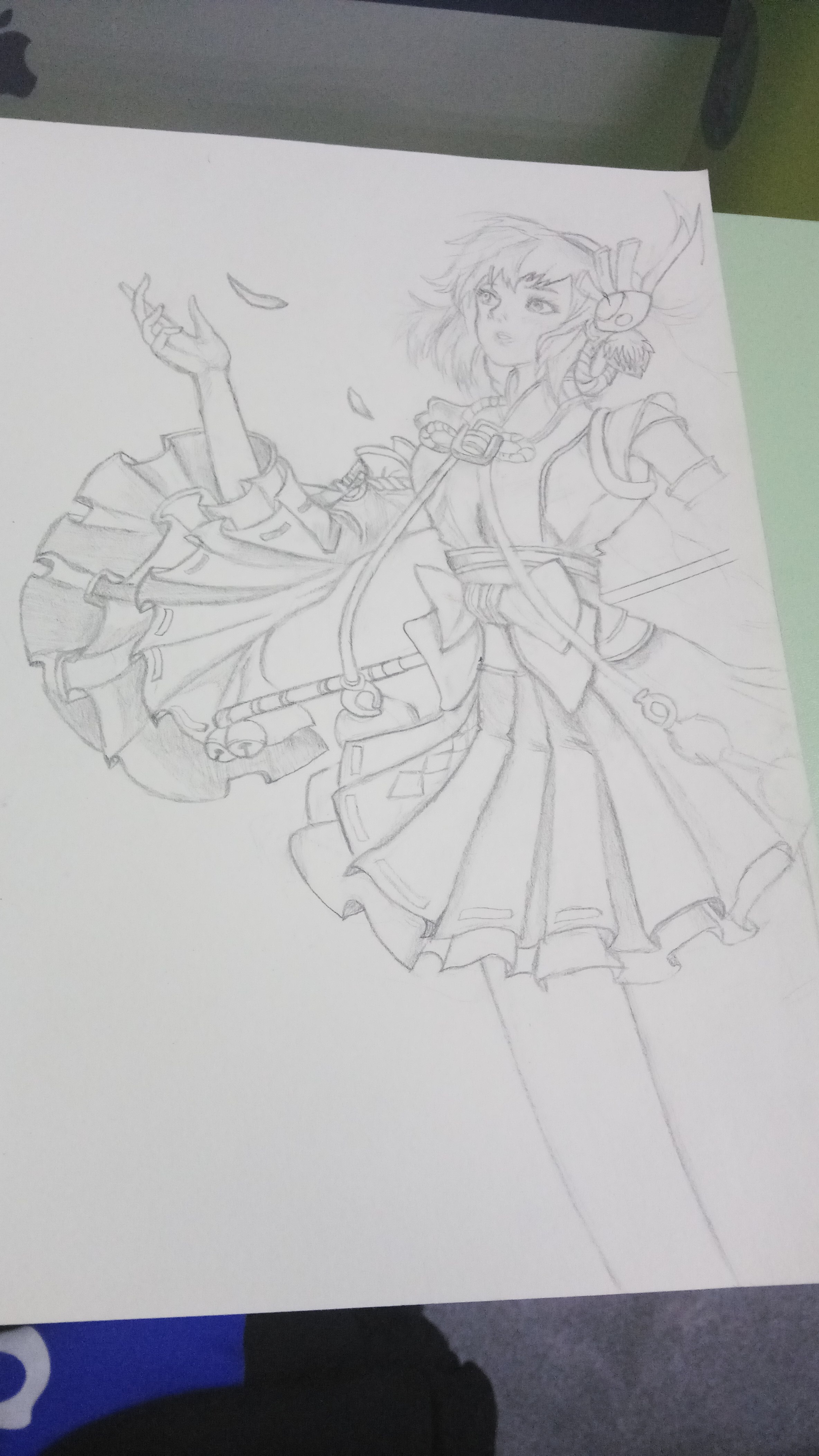 《王者荣耀》大桥手绘步骤图