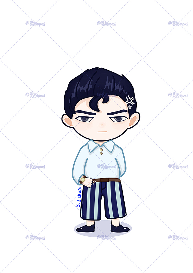 人物插画（图ZMzIwNjMwMDk2） - 商业插画 - 站酷设计师莫西moxii原创素材 - 站酷ZCOOL