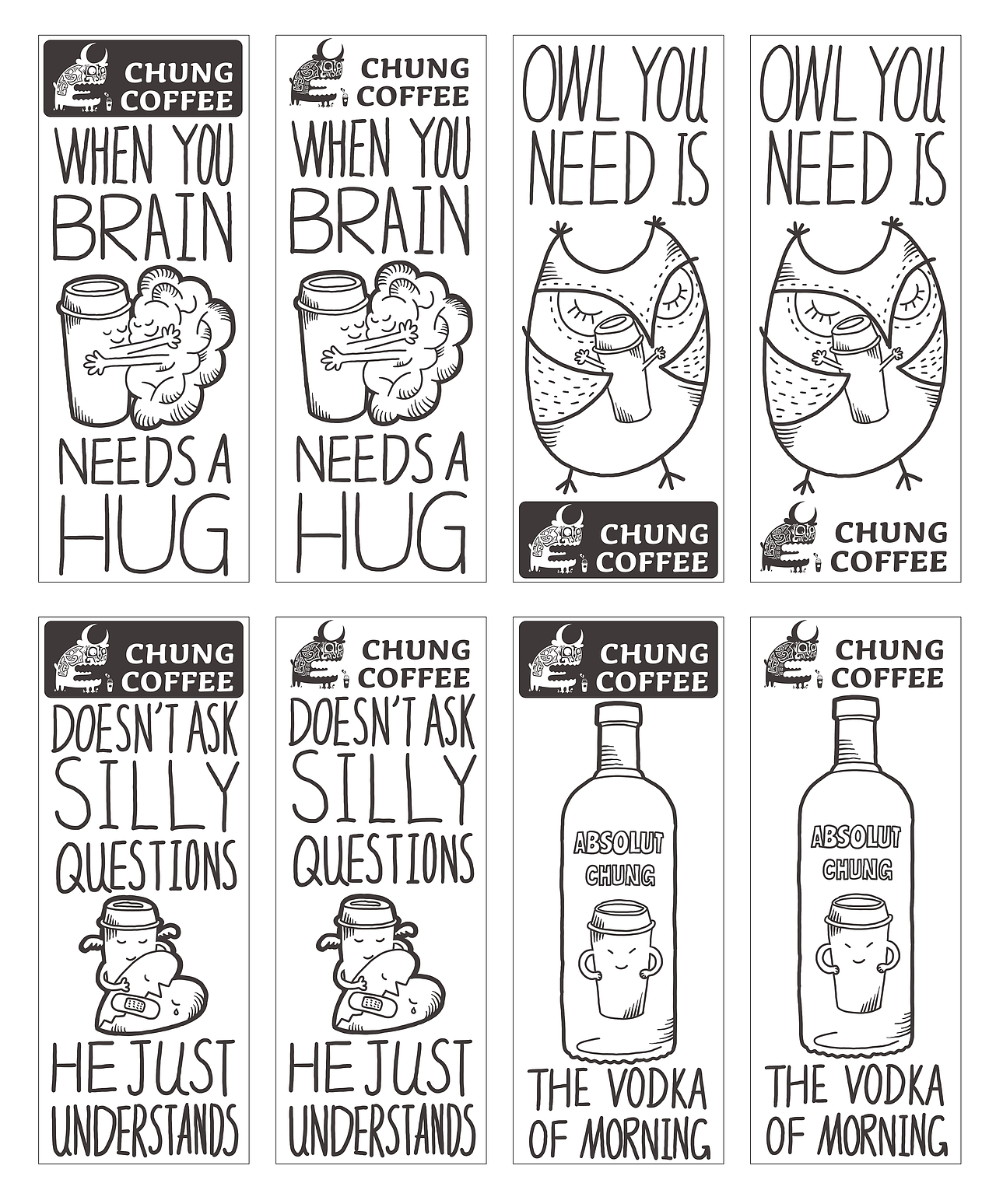 CHUNG COFFEE标志设计及延展（图ZMjA4MjE1MDMy） - Logo - 站酷设计师歪歪614原创素材 - 站酷ZCOOL