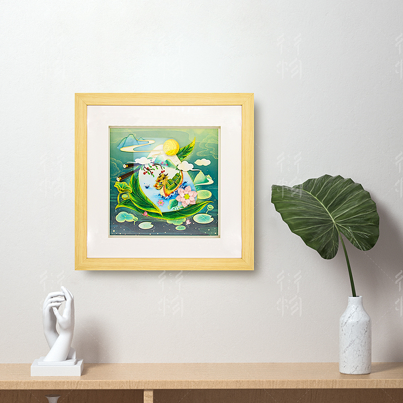 衍物 - 《棕意》端午节主图衍纸装饰画（图ZMjUzNzc2Mjk2） - 其他手工艺 - 站酷设计师黎凯泉原创素材 - 站酷ZCOOL