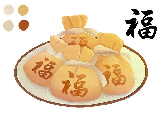 鱼籽福袋产品插画