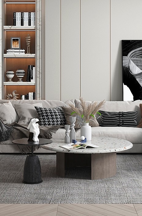 现代简约客厅（图ZMjI2OTMzOTMy） - VR设计 - 站酷设计师效果图制作小静原创素材 - 站酷ZCOOL