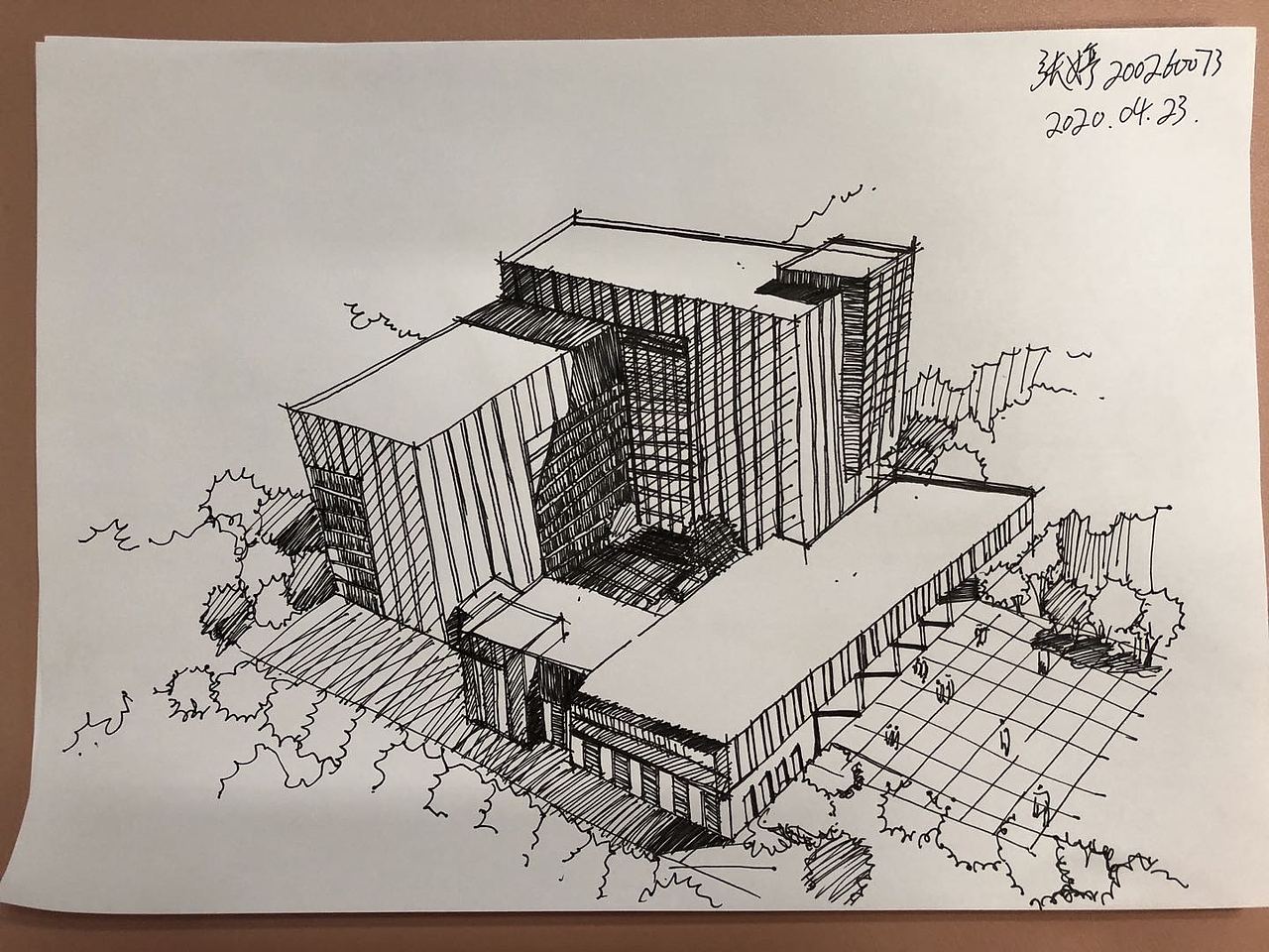 关于画画 | 2020年部分建筑速写|插画|创作习作|做设计的老张_原创