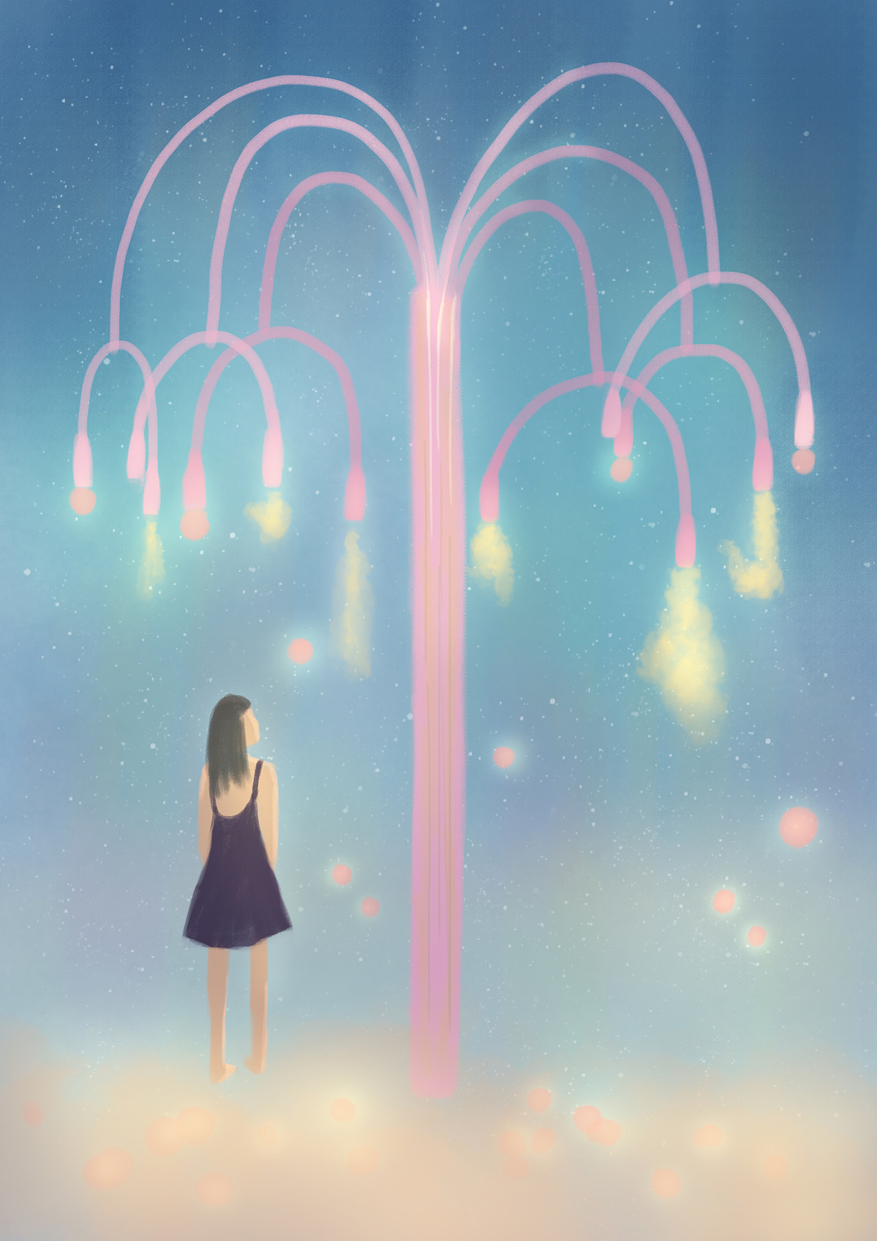 79.造云的树会吐泡泡,泡泡破了,云就出来了。——(2020.7.28)